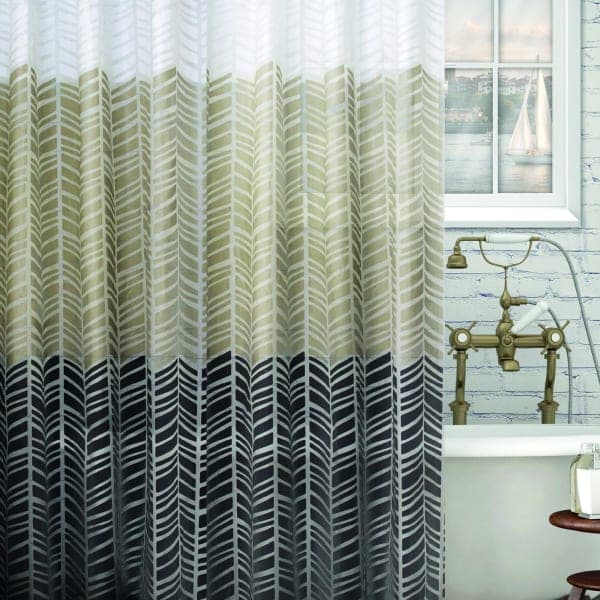 Шторка для ванної WK-10019 Градієнт PEVA 180x180 (з кільцями) Werk - зображення 1