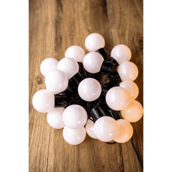 Електрогірлянда світлодіод. Лампочка тепло-біл.20 LED, 3М, 220В BPNY - зображення 1