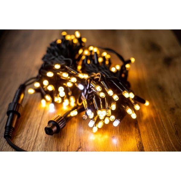 Електрогірлянда зовнішня вологозахисна тепло-біл.100LED,10М,220V BPNY - зображення 1