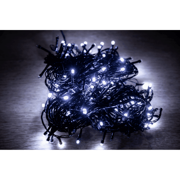 Електрогірлянда світлодіод. білий. 200 LED, 20 М, 8 режимів, 220V BPNY - зображення 1