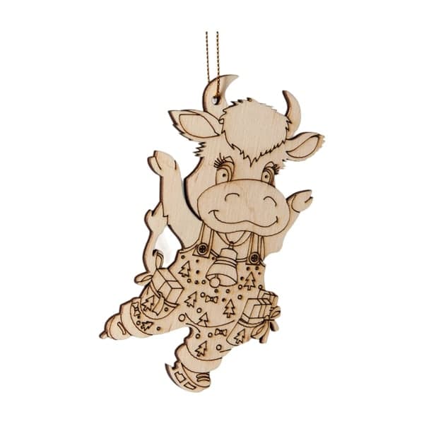 Ялинкова іграшка декоративна дерев яна - зображення 1