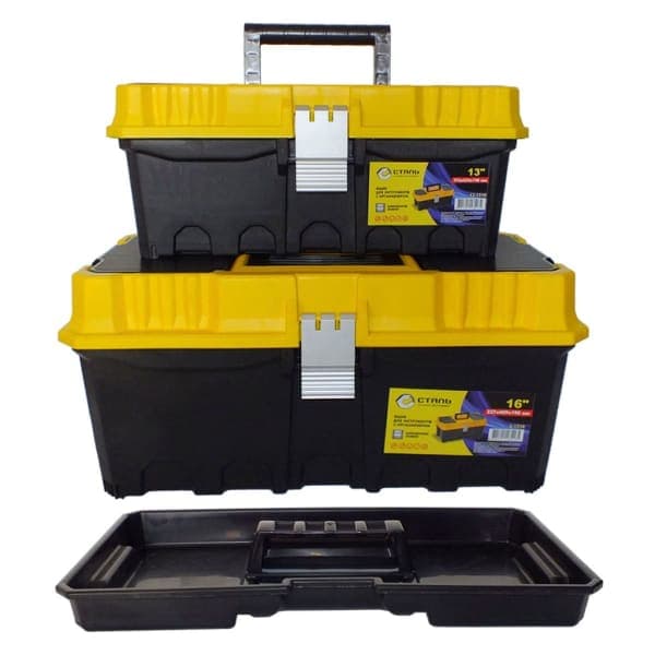 Сталь 2-1316 Набір скриньок для інструменту (металеві замки) 2 шт - зображення 1