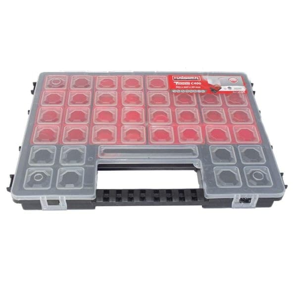 Ящик-органайзер пластиковий з регульованими секціями 15 відділень Haisser Tandem C400 - зображення 1