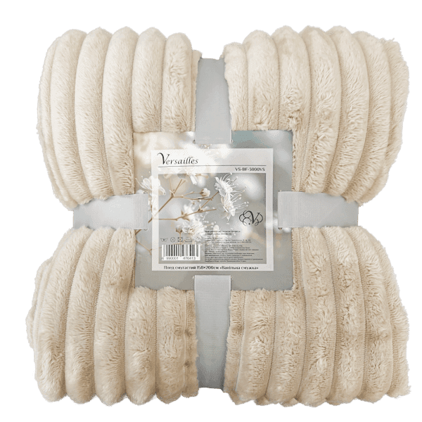 Плед смугастий VS-BF-4400VS Ванільна смужка Versailles (200х220см) - зображення 1