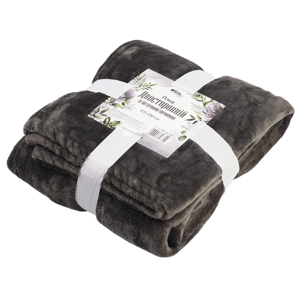 Плед двосторонній зі штучною овчиною 125х150 см WERK - зображення 1