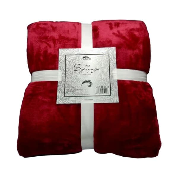 Плед класичний 200х220 см Бургунді WFB-3200BR WERK - зображення 1