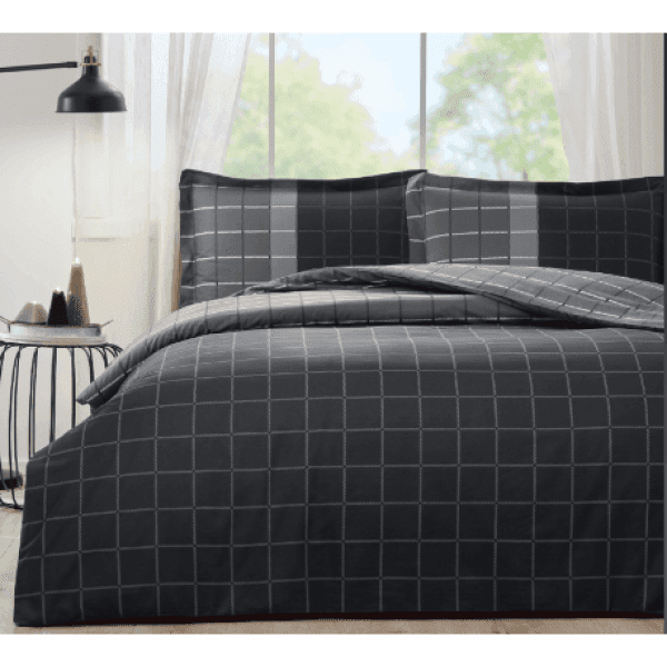 Комплект постільної білизни FITTED KING SIYAH NERA, євро на резинці OZDILEK - зображення 1