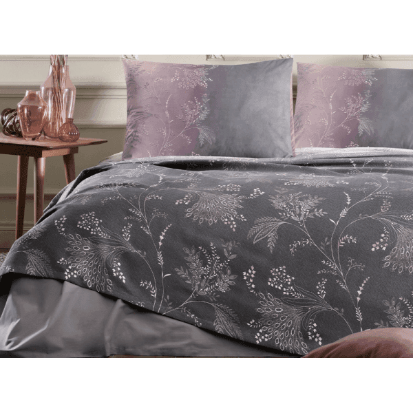 Комплект постільної білизни TK MOR DITSY фіолетовий, півтораспальний OZDILEK - зображення 1