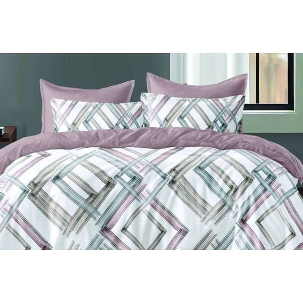 Комплект постільної білизни VS-BM1.5-124 Ніжні контури, півтораспальний VERSAILLES - зображення 1