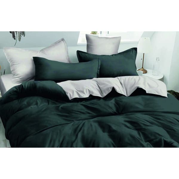 Комплект постільної білизни VS-BM2.0-208 Графітово-сірий, двоспальний VERSAILLES - зображення 1