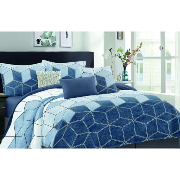 Комплект постільної білизни VS-BM2.5-117 Відтінки синього, євро VERSAILLES - зображення 1