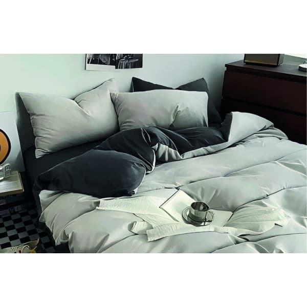 Комплект постільної білизни VS-BS2.5-205 Сіро-Графітовий, євро VERSAILLES - зображення 1