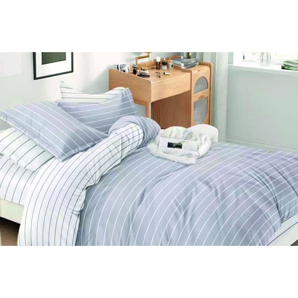 Комплект постільної білизни VS-BM2.5-106 Сіра полоска, євро VERSAILLES - зображення 1