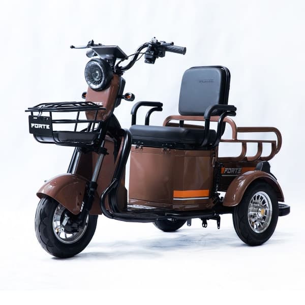 Трицикл акумуляторний Forte CARGO-P650 Коричневий - зображення 1