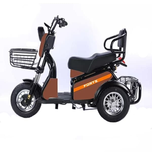 Трицикл акумуляторний Forte S1-WS600 Коричневий - зображення 1