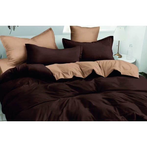 Комплект постільної білизни VS-BM2.5-203 Коричнево-пісочний, євро VERSAILLES - зображення 1