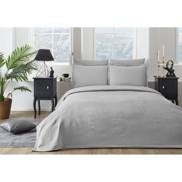 Комплект постільної білизни CK JAKAR LUX BEJ сірий, євро+ OZDILEK - зображення 1