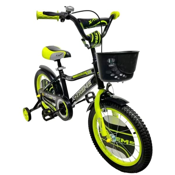 Дитячий велосипед X-Treme ROCKY 25.16-01 чорно-зелений - зображення 1