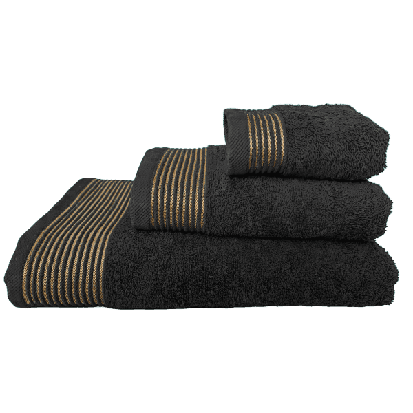 Рушник Афіна VS-T46-7014, 70х140см 100% бавовна, чорний Versailles - зображення 1