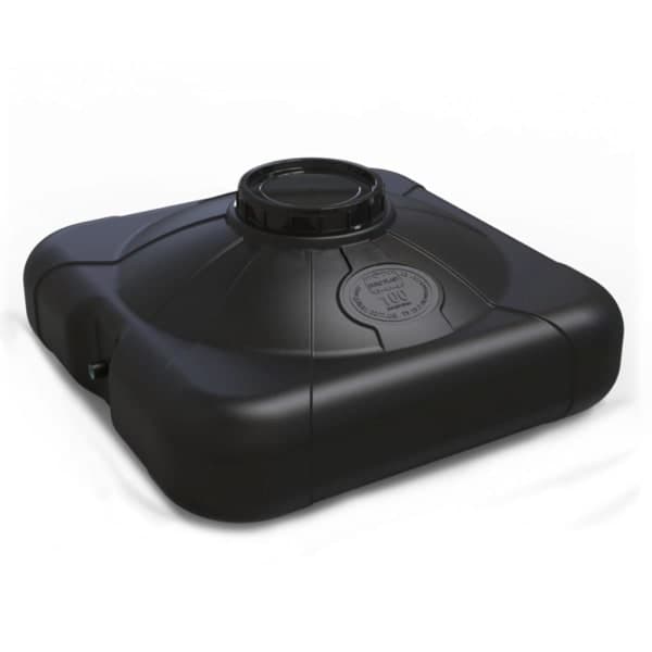 Бак для душу округлий - 100 л чорний Litolan - зображення 1