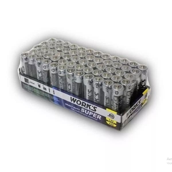 Батарейки Work s HEAVY DUTY R6W-4S/AA/4шт плівка (4x15 уп) - зображення 1