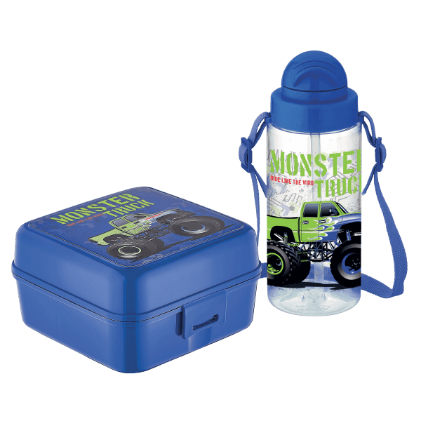 Дитячий набір ланч-бокс та пляшка GT-G-192002 синій GUSTO - зображення 1