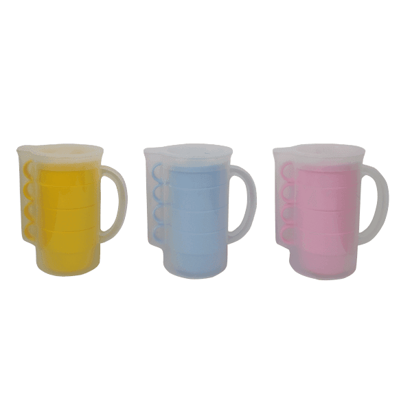 Набір глечик мірний + кружки 4 шт 0.2 л G-2072 GUSTO - зображення 1