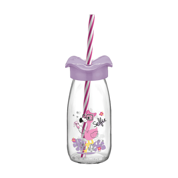 Пляшка для води VT-182041 Firfir 250 мл рожева VITTORA - зображення 1