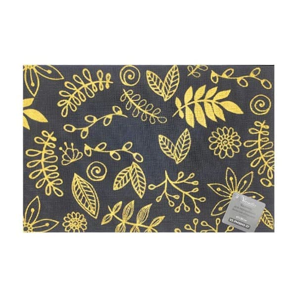 Килимок для сервірування VS-PM3045-37 Золотий візерунок 45х30см, чорний Versailles (10шт.) - зображення 1