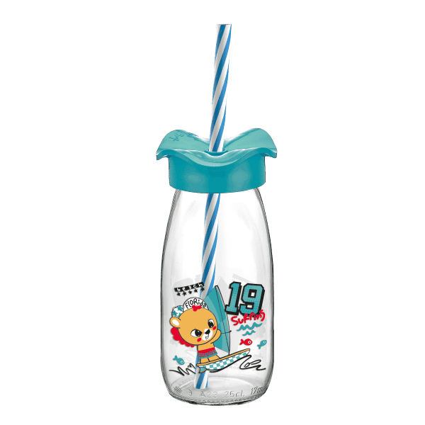 Пляшка для води VT-182041 Fırfır 250мл бірюза VITTORA - зображення 1