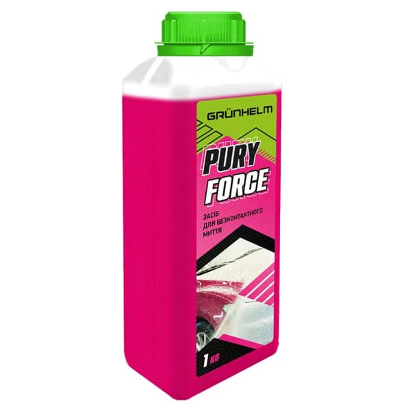 Активна піна для безконтактного миття автомобілів 1л Puryforce Grunhelm - зображення 1