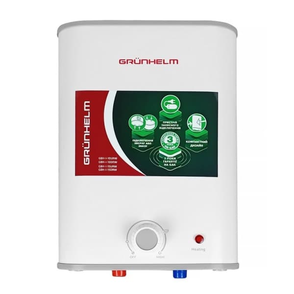 Бойлер Grunhelm GBH I-10DRW 10 л - зображення 1