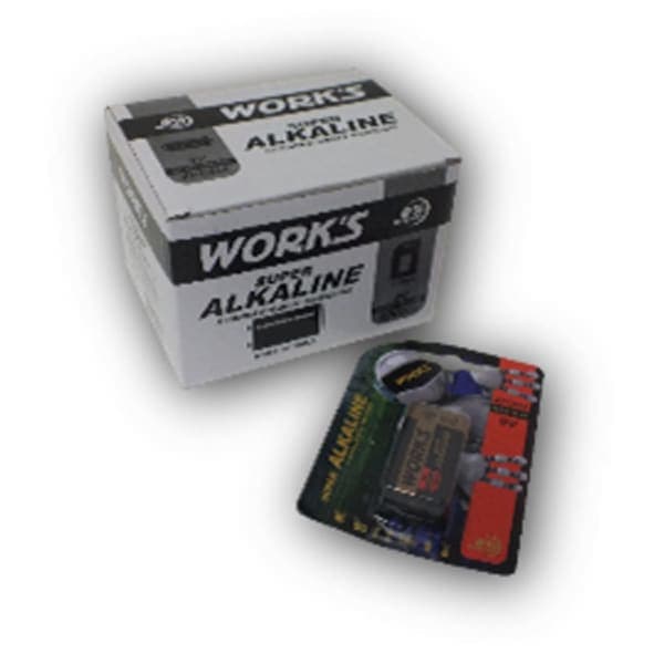 Батарейка Work s Alkaline 6LR61W-1B 1шт - зображення 1