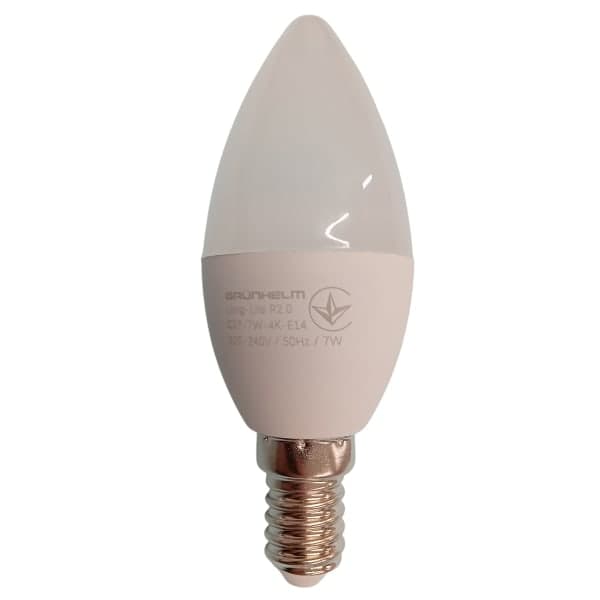 Лампа LED - C37-7W-4K-E14 Long-Life R2.0 Grunhelm - зображення 1