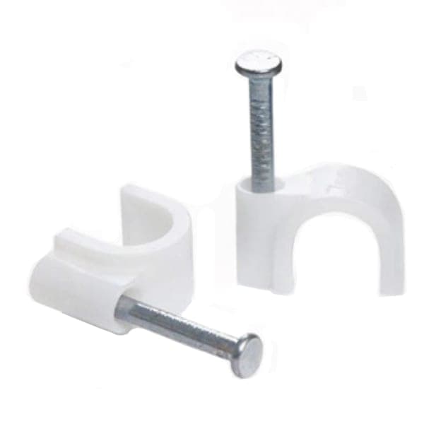 Скоба кабельна - кругла 10 мм уп. 100 шт. Haisser - зображення 1