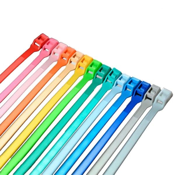 Хомут нейлоновий - з низьким профілем замка 8х400 оранжевий, уп.100шт. Haisser - зображення 1