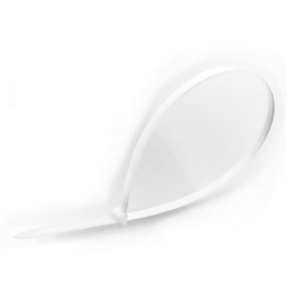 Хомут нейлоновий - 4х200 білий, уп.100 шт. Haisser - зображення 1