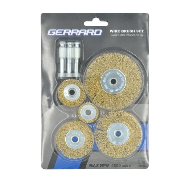 Набір щіток проволочних 5 шт. Gerrard 7185762 - зображення 1