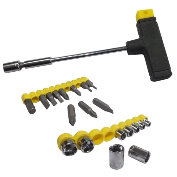 Сталь 49045 Викрутка Т-подібна з комплектом насадок 21 в 1 - зображення 1